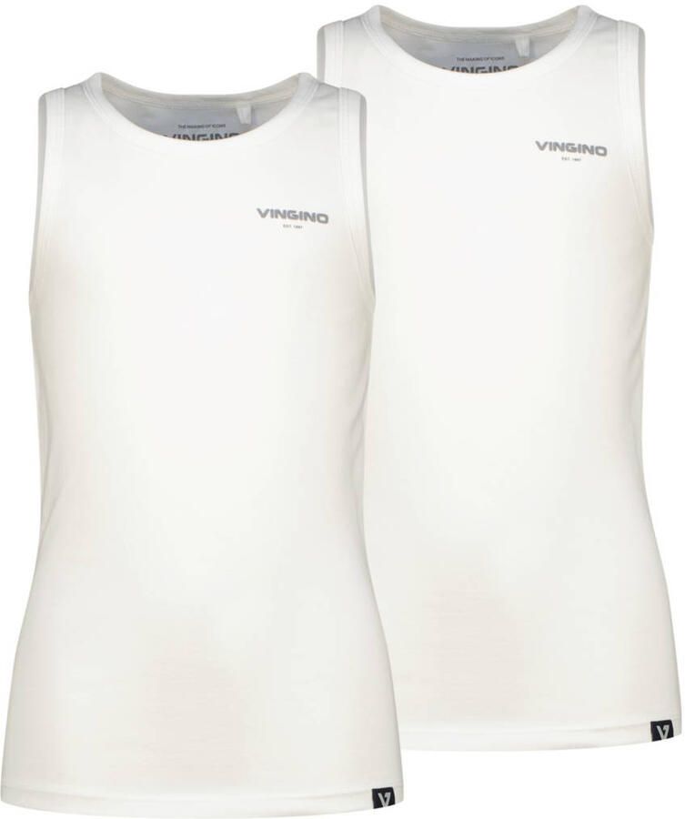 VINGINO Jongens Ondergoed & Nachtkleding Boys Tank 2 Pack Wit - Foto 5