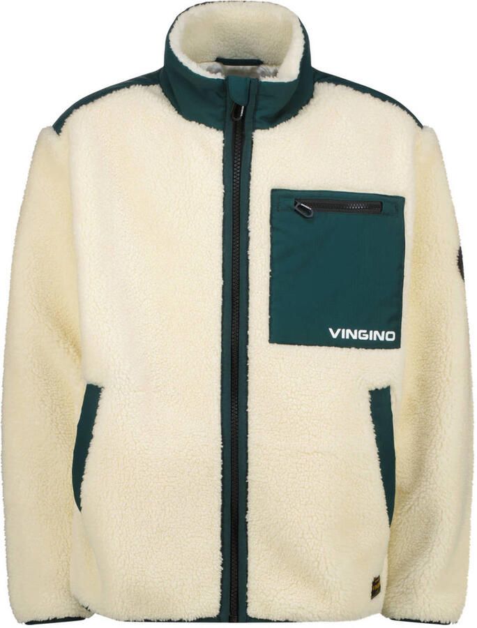 Vingino teddy winterjas ecru