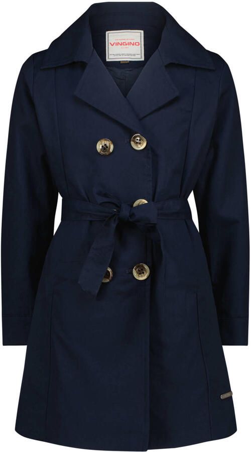 Vingino trenchcoat donkerblauw