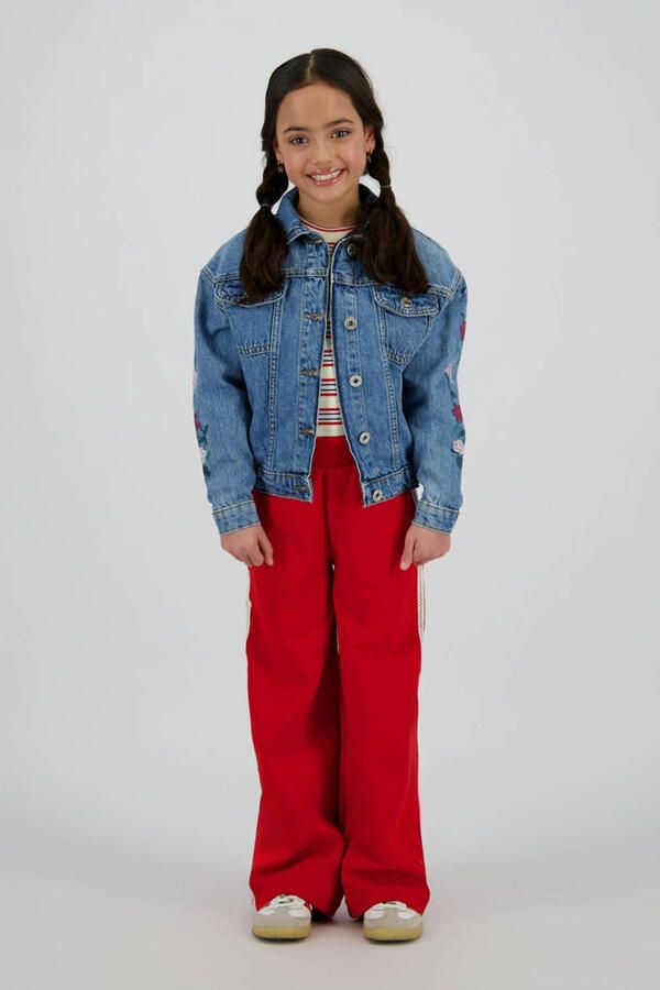 Vingino wide leg broek rood