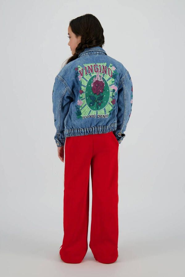 Vingino wide leg broek rood - Foto 2