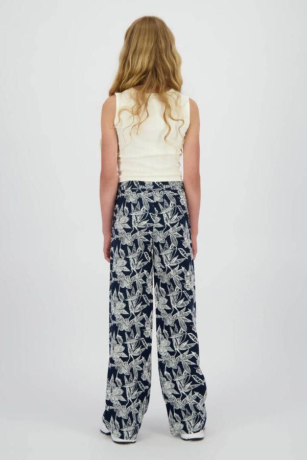 Vingino wide leg casual broek donkerblauw - Foto 2