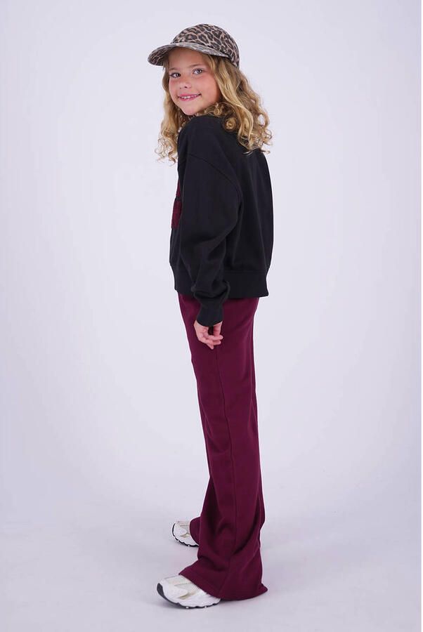 Vingino wide leg casual broek donkerrood - Foto 2
