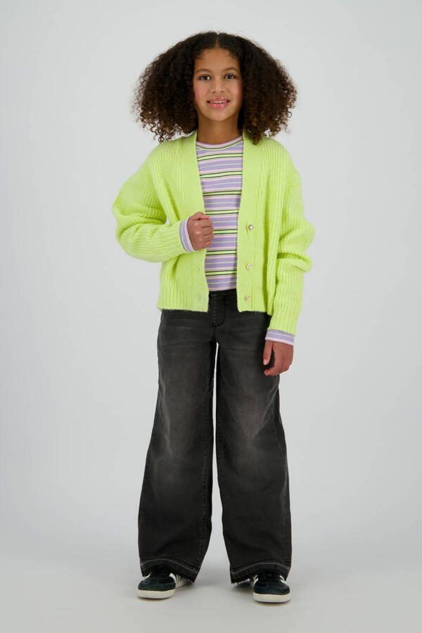 Vingino wide leg jeans black denim