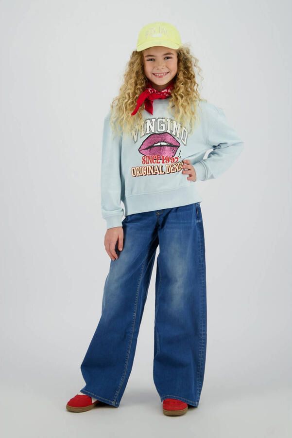 Vingino wide leg jeans dark blue denim - Foto 2