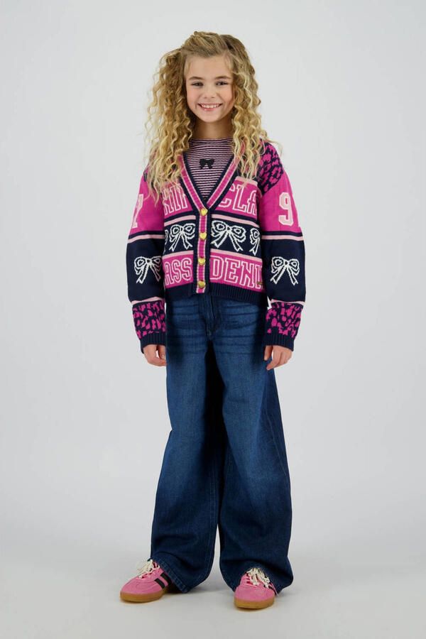 Vingino wide leg jeans dark blue denim