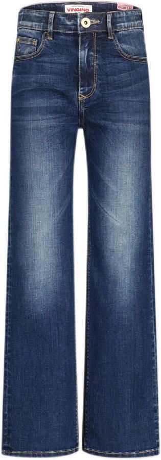 Vingino wide leg jeans dark blue denim