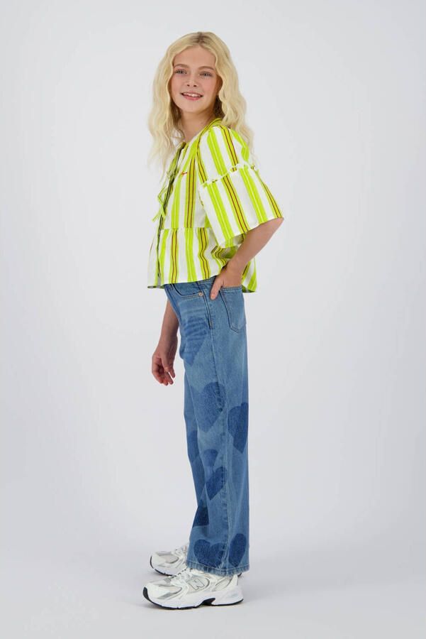VINGINO Meisjes Jeans Cassie Heart Blauw - Foto 4