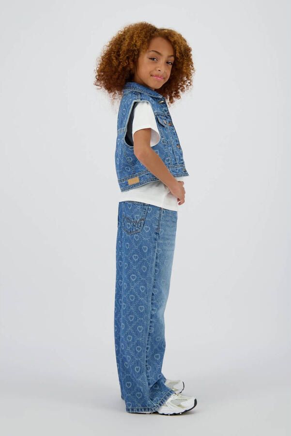 Vingino wide leg jeans medium blue denim
