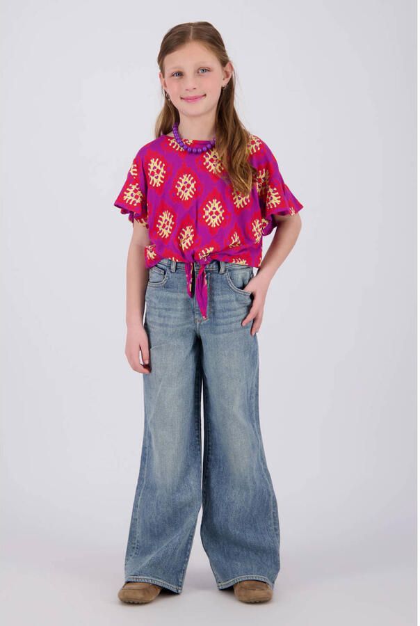 Vingino wide leg jeans medium blue denim