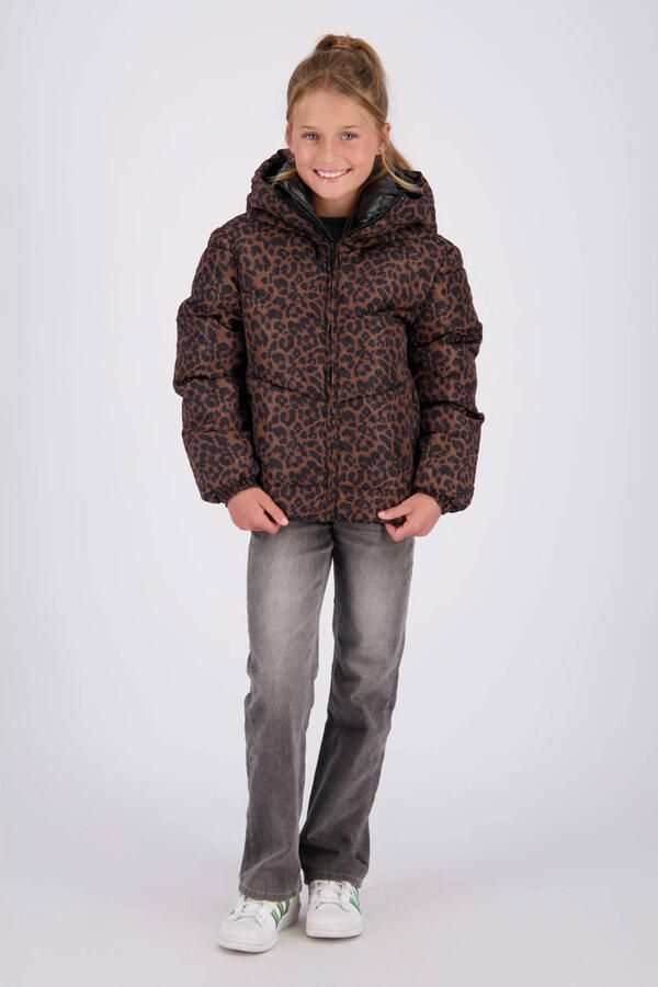 Vingino winterjas met panterprint bruin - Foto 3