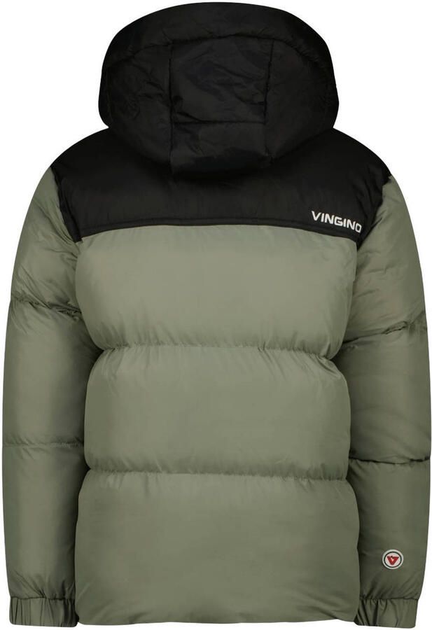 Vingino winterpufferjas Groen Jongens Polyamide Capuchon Meerkleurig - Foto 4