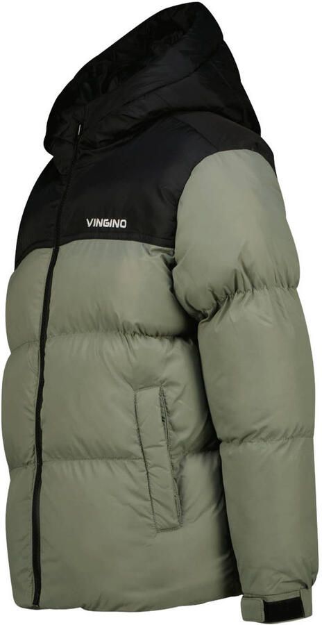 Vingino winterpufferjas Groen Jongens Polyamide Capuchon Meerkleurig - Foto 5