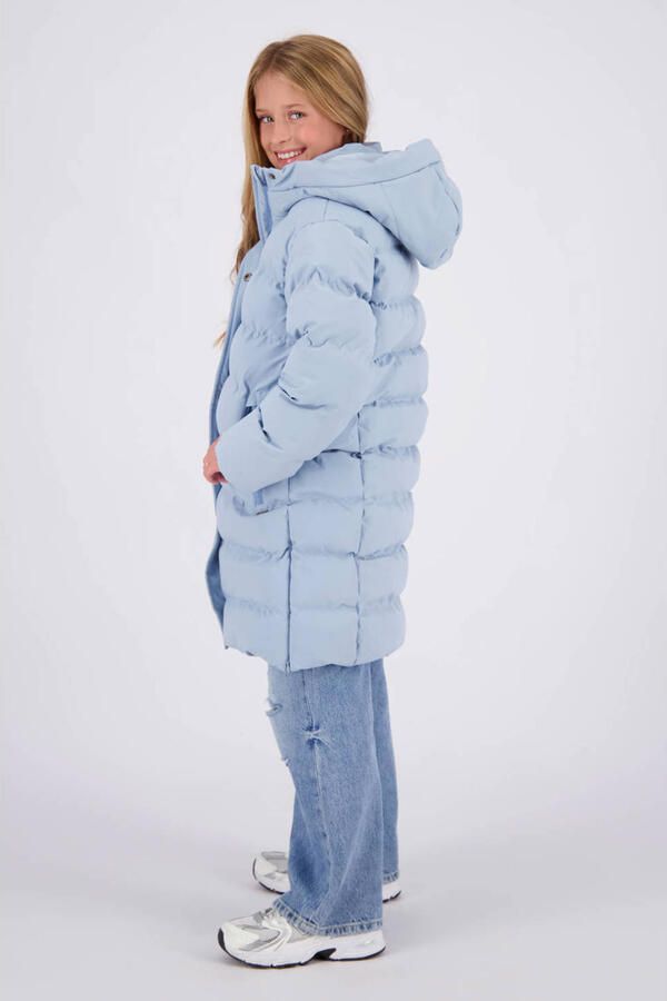 Vingino winterpufferjas lichtblauw Meisjes Polyester Capuchon Effen - Foto 3