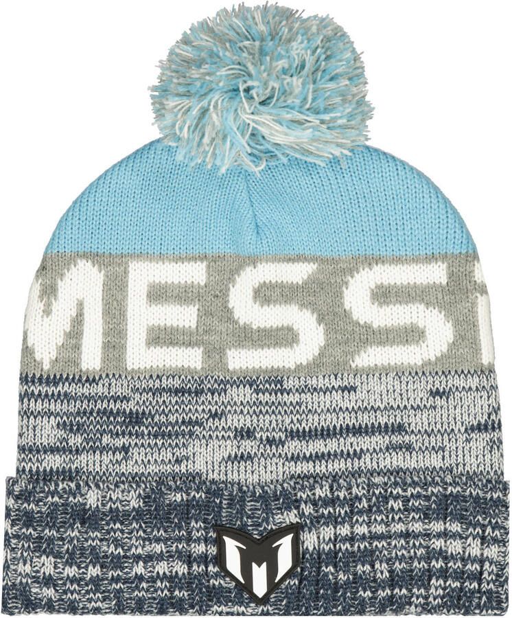 VINGINO x Messi muts met pompon meerkleurig Grijs Acryl L-XL