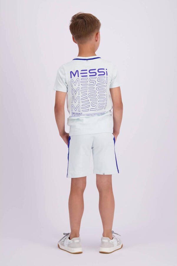 VINGINO x Messi T-shirt Jacko met backprint lichtblauw hardblauw Jongens Stretchkatoen Ronde hals 152 - Foto 2
