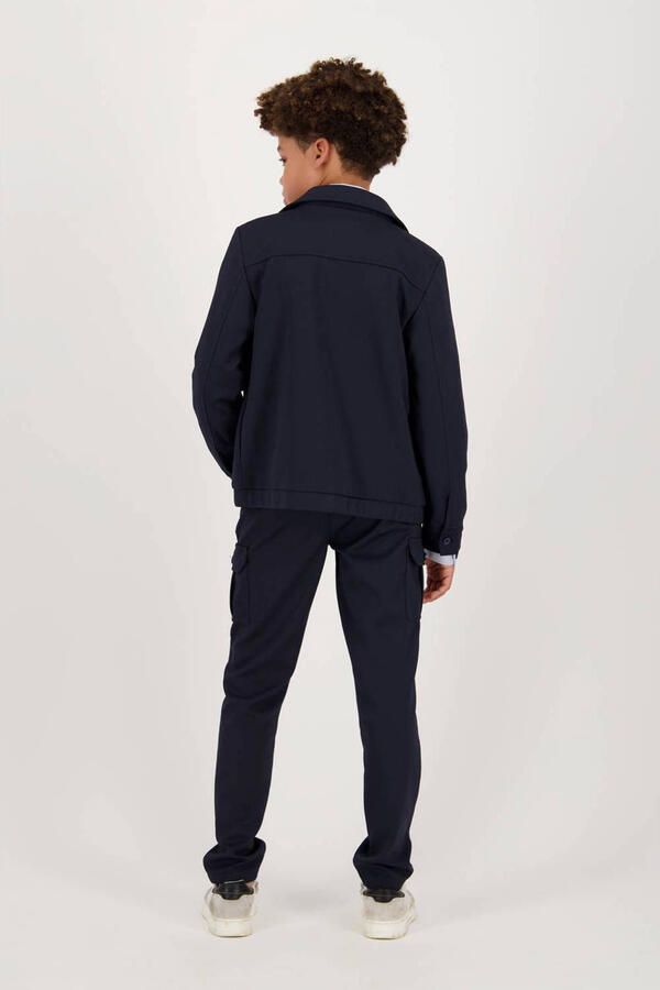 VINGINO zomerjas TIMOR donkerblauw Jongens Polyester Klassieke kraag Effen 140 - Foto 2