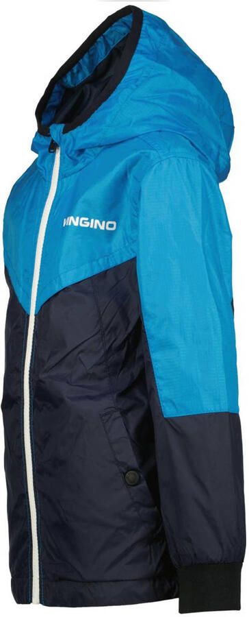 VINGINO zomerjas Tiuru aqua donkerblauw Jongens Nylon Capuchon Meerkleurig 10