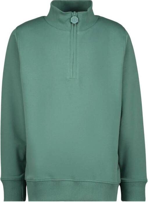 VINGINO x Daley sweater Nitai groen Jongens Stretchkatoen Opstaande kraag 116