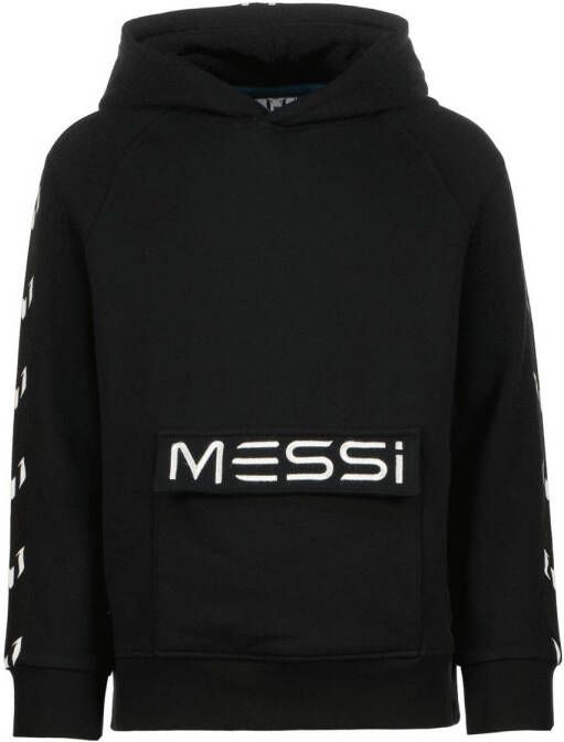 VINGINO x Messi hoodie Neonell met logo zwart Sweater Jongens Stretchkatoen Capuchon 140