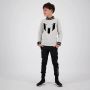 VINGINO x Messi sweater Nasim met logo grijs melange zwart Jongens Stretchkatoen Opstaande kraag 104 - Thumbnail 1