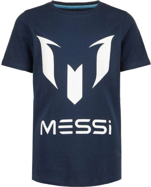 Vingino x Messi T-shirt met logo donkerblauw