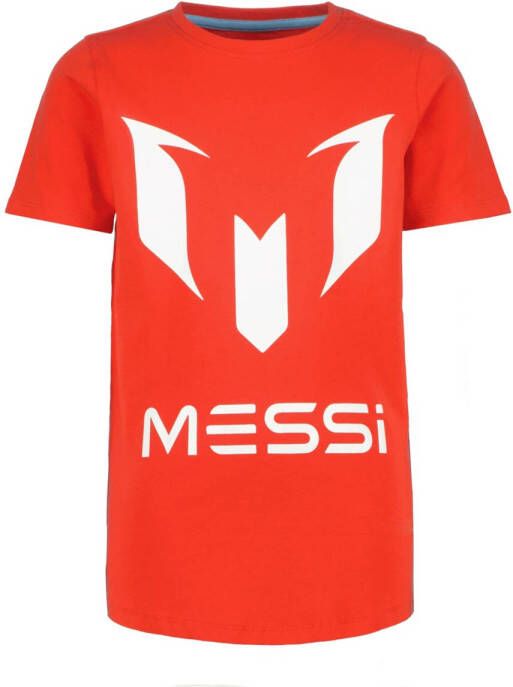 Vingino x Messi T-shirt met logo rood