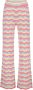 VINGINO x Senna Bellod gestreepte flared broek roze Meisjes Katoen Streep 152 - Thumbnail 2