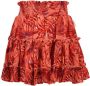 VINGINO x Senna Bellod rok Quinta met all over print rood Meisjes Viscose 140 - Thumbnail 1