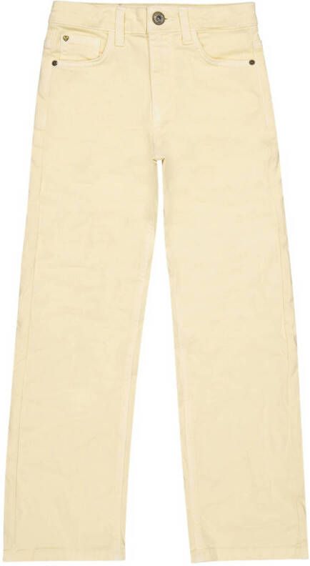 VINGINO x Senna Bellod Wide leg jeans geel Meisjes Stretchdenim Effen 152