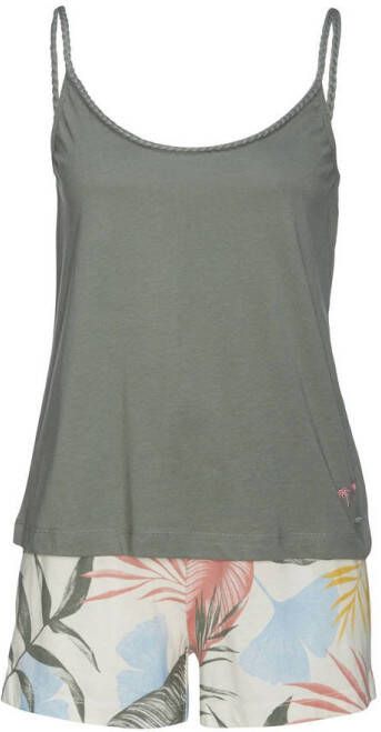 Vivance Dreams Shortama met bloemenprint (2-delig 1 stuk)