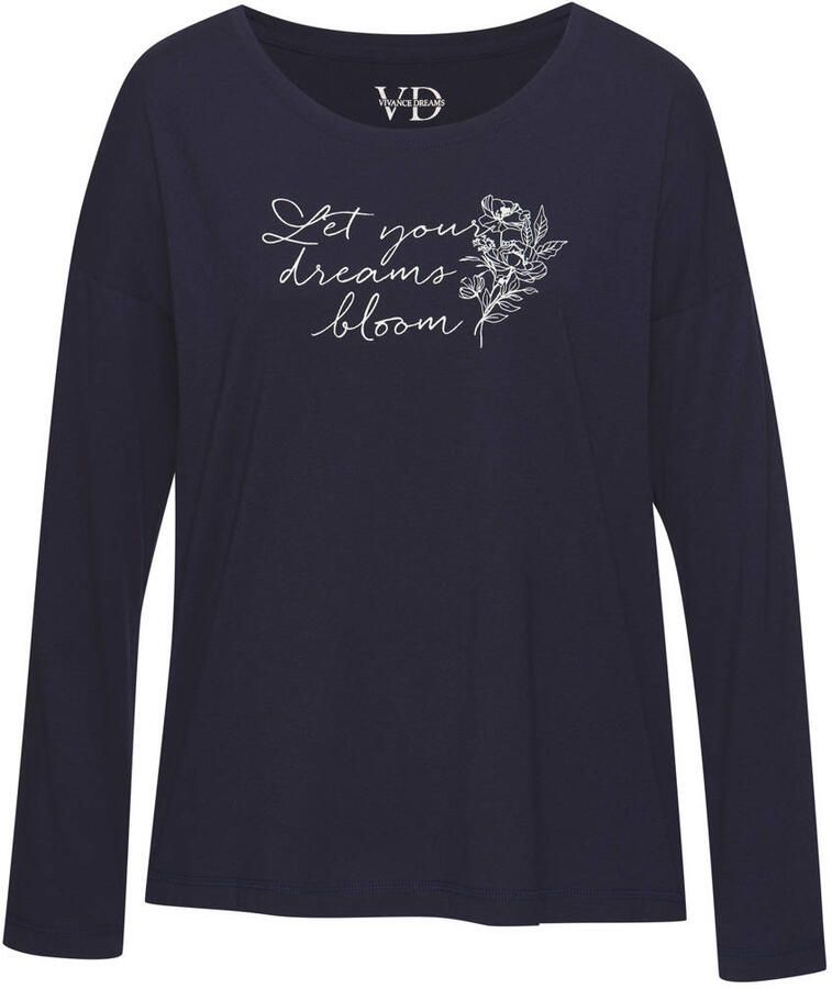 Vivance Dreams pyjamatop donkerblauw