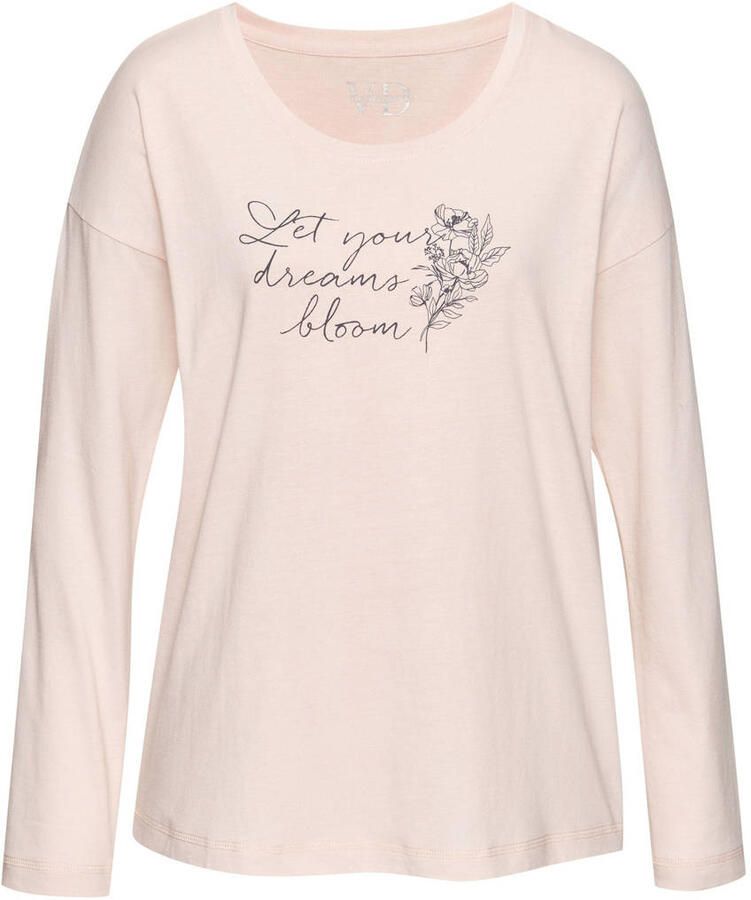 Vivance Dreams Pyjama top met frontprint - Foto 3