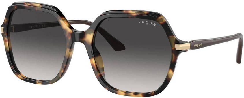 Vogue Eyewear zonnebril 0VO5561S met tortoise print geel bruin - Foto 2