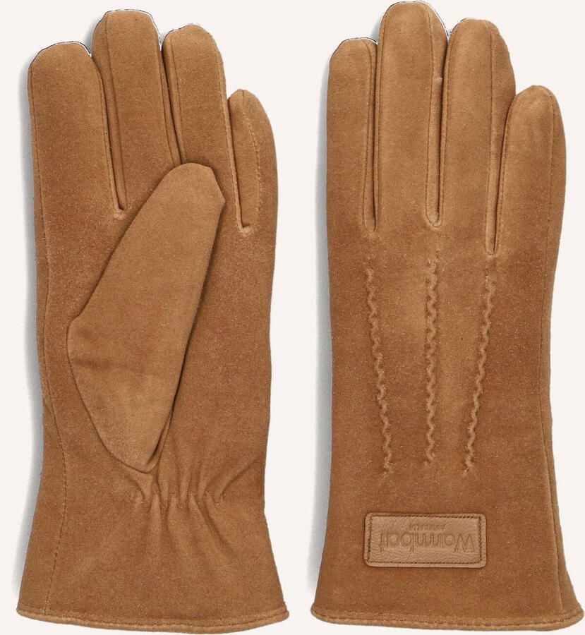 Warmbat Suède handschoenen voor vrouwen Brown Dames