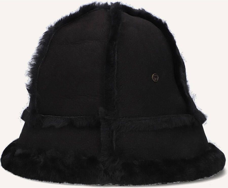Warmbat Zwarte Merinowol Cobar Hat Black Dames