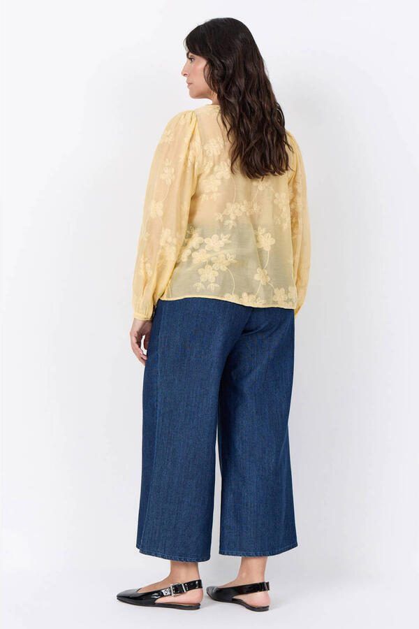 Wasabiconcept gebloemde blousetop geel - Foto 3