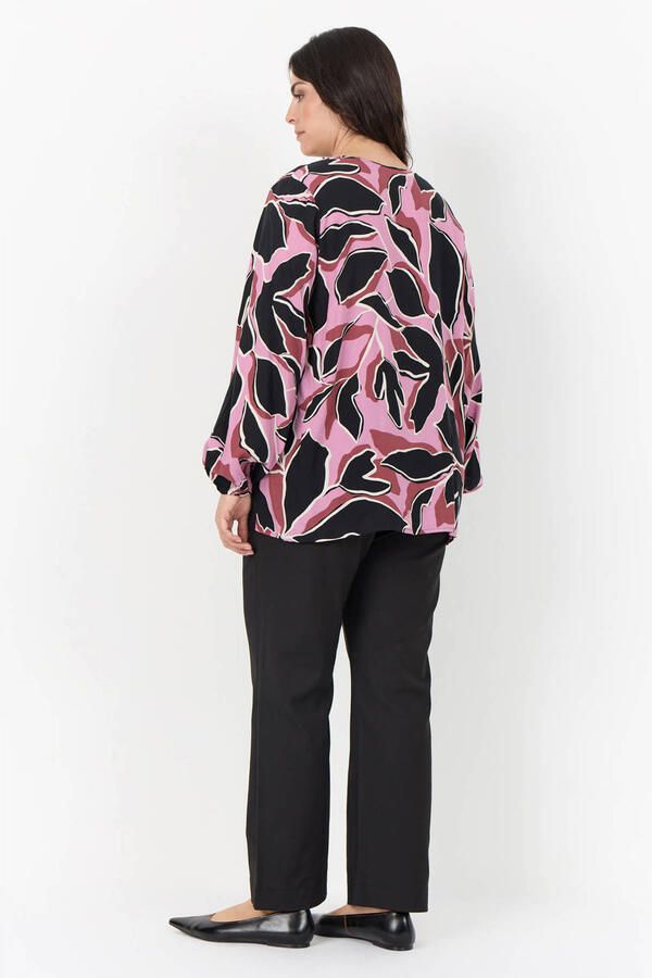 Wasabiconcept gebloemde top Plus Size roze - Foto 3