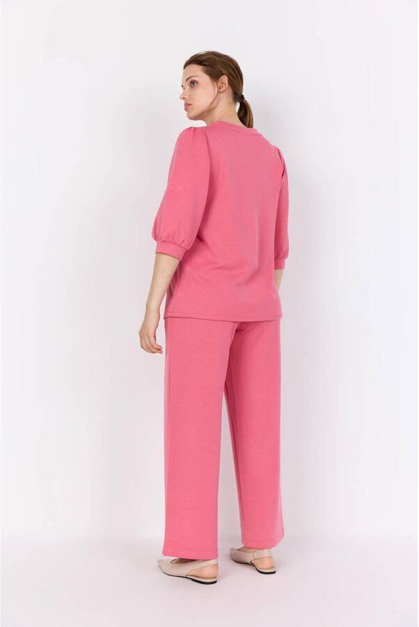 Wasabiconcept high waist broek roze - Foto 2