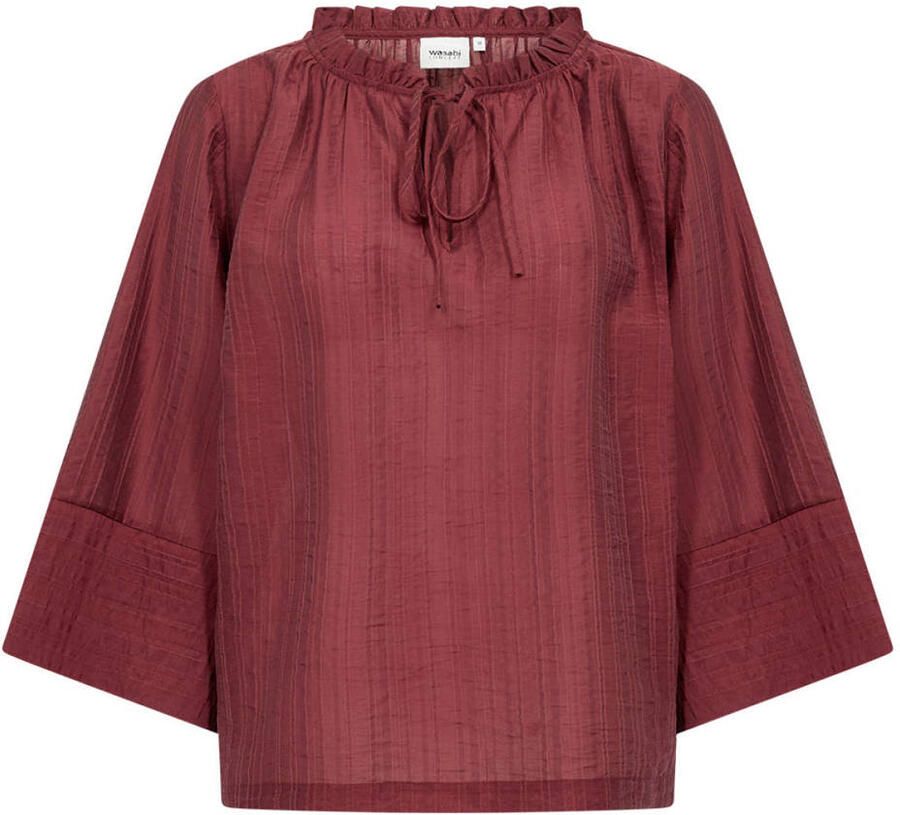 Wasabiconcept lyocell blouse Plus Size rood