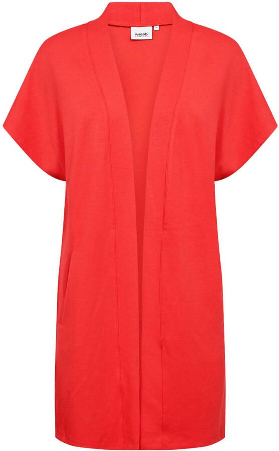 Wasabiconcept sweatvest rood