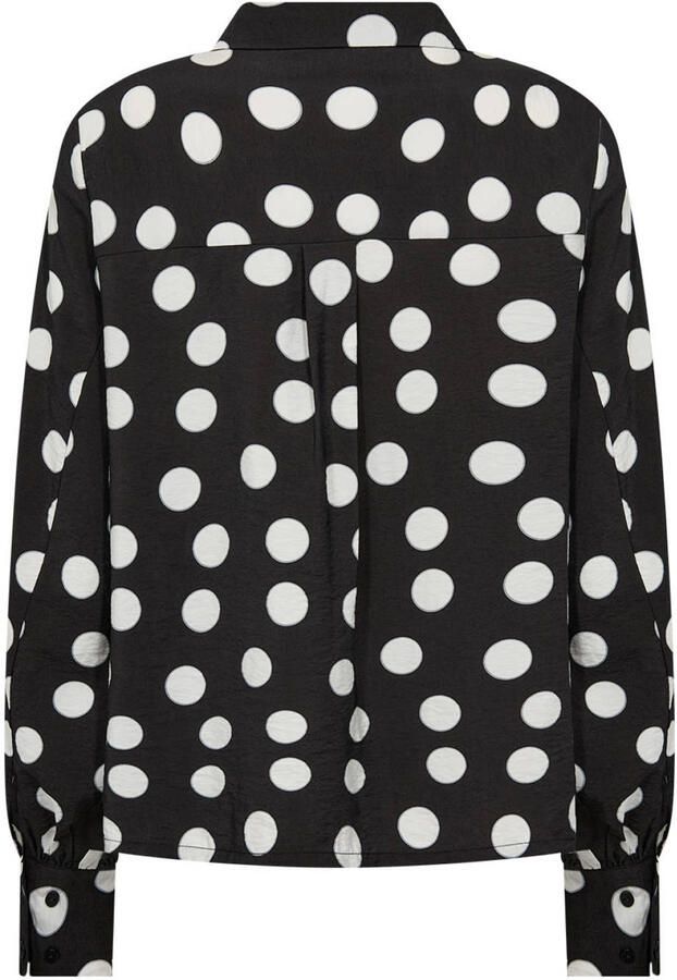 Wasabiconcept top met stippen Plus Size zwart - Foto 2