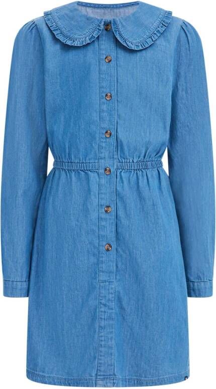 WE Fashion spijker blousejurk blue denim Blauw 110 116