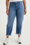 WE Fashion Curve cropped jeans medium blue denim - Thumbnail 1