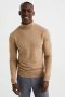 WE Fashion fijngebreide coltrui greige - Thumbnail 1