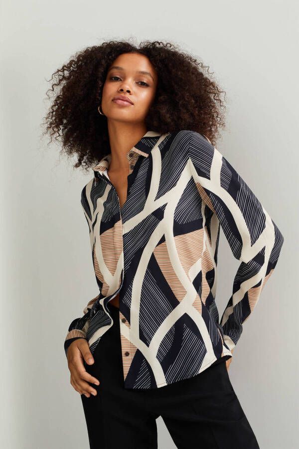 WE Fashion blouse van gerecycled polyester multi