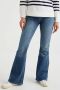 WE Fashion Blue Ridge Blue Ridge high waist flared jeans Dreamer dark blue denim - Thumbnail 1