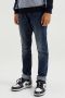 WE Fashion Blue Ridge regular fit jeans dark blue denim Blauw Jongens Stretchdenim 176 - Thumbnail 1