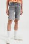 WE Fashion Blue Ridge slim fit jeans bermuda grey denim short Grijs Jongens Stretchdenim 104 - Thumbnail 1
