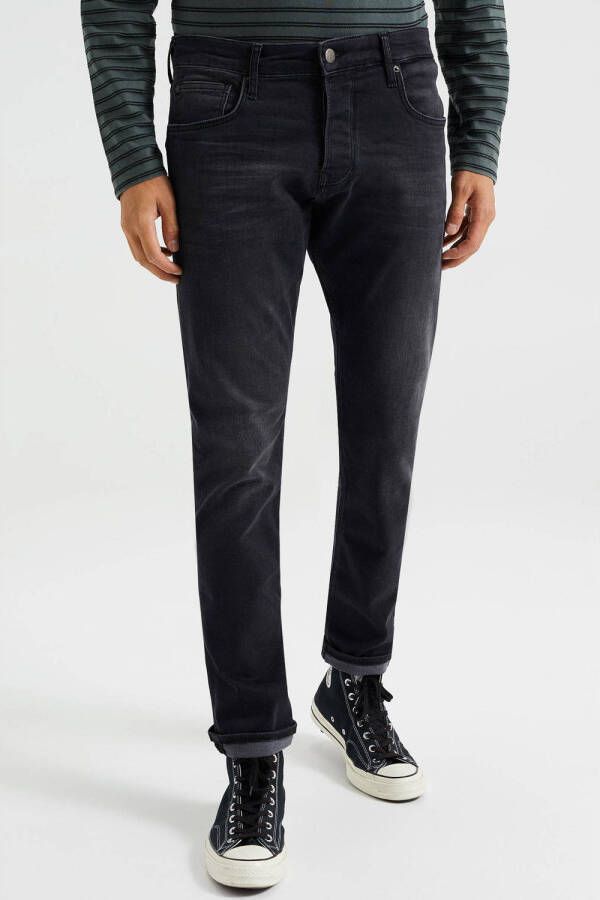 WE Fashion Blue Ridge slim fit jeans black denim